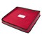 Christmas Box with Adjustable Dividers and Lid Ornaments Storage, Red